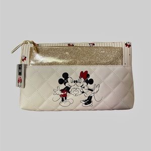 Disney Mickey Mouse Cosmetic Make-up Bag Set of 2.Travel Set